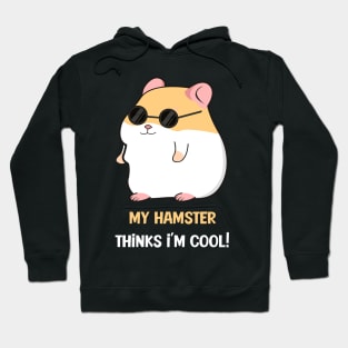 Cool Hamster Sun Glasses Hoodie